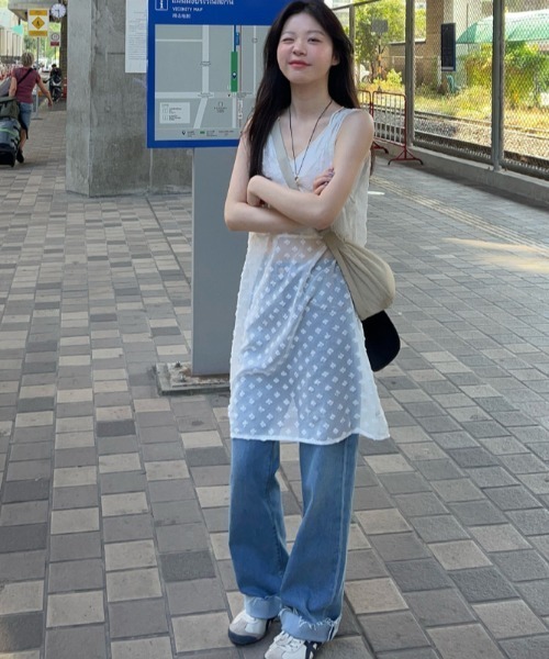 Sibra(シブラ)の「チュールワンピース(ワンピース・レディース・ブラック/アイボリー/ホワイト・M)」の14枚目の写真