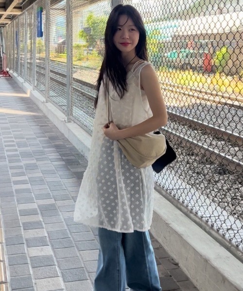 Sibra(シブラ)の「チュールワンピース(ワンピース・レディース・ブラック/アイボリー/ホワイト・M)」の15枚目の写真