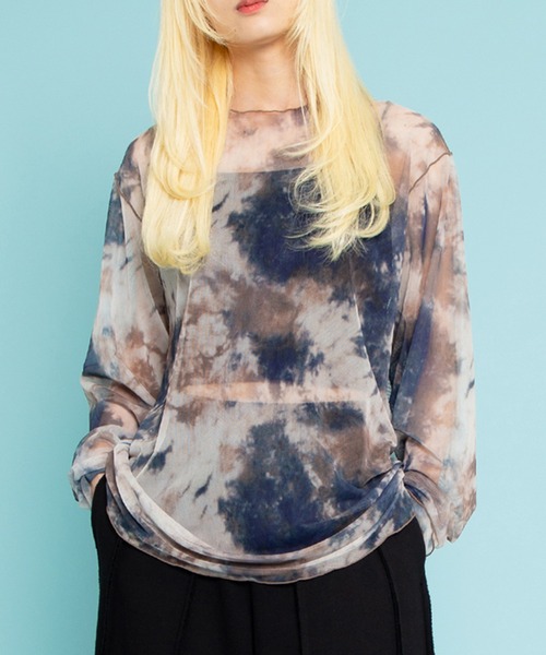 トップス PUNYUS グラデーションシアートップス（Tシャツ/カットソー）｜PUNYUS