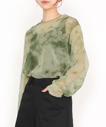 PUNYUS | グラデーションシアートップス(Tシャツ/カットソー)