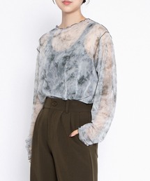 PUNYUS（プニュズ）の「グラデーションシアートップス（Tシャツ/カットソー）」