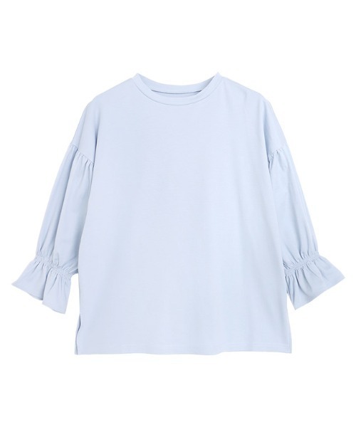 Pierrot（ピエロ）の「接触冷感キャンディスリーブTシャツ（Tシャツ/カットソー・レディース・ブラック/ライトブルー/グレイッシュベージュ/オフホワイト・L/M）」の16枚目の写真