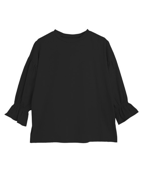 Pierrot（ピエロ）の「接触冷感キャンディスリーブTシャツ（Tシャツ/カットソー・レディース・ブラック/ライトブルー/グレイッシュベージュ/オフホワイト・L/M）」の19枚目の写真