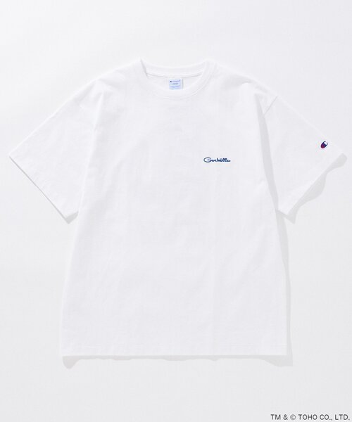 JOURNAL STANDARD（ジャーナルスタンダード）の「CHAMPION / JS GODZILLA 70th PRINT TEE（Tシャツ/カットソー・メンズ・ブラック系その他/ライトホワイト/ホワイト/ホワイト系その他/ブラック×ブラック/オフホワイト/グレー/チャコールグレー/スミクロ/ホワイト×ホワイト/ブラック・MEDIUM/LARGE/X-LARGE）」の15枚目の写真