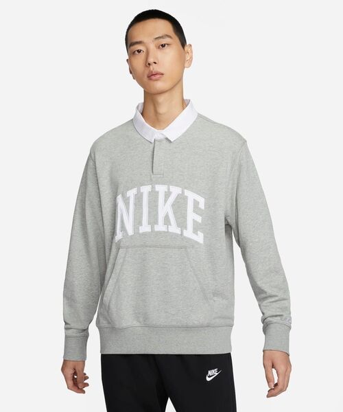 NIKE（ナイキ）の「ナイキ クラブ フリース メンズ ロングスリーブ フリース ポロ / Nike Club Fleece Men's Long-Sleeve Fleece Polo＜S-2XL 展開＞（ポロシャツ・メンズ・グリーン系その他2/グレー系その他/ネイビー・S/XL/2XL/L/M）」の10枚目の写真