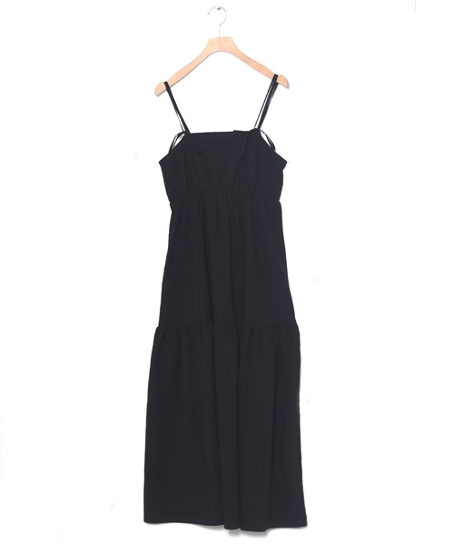 w closet(ダブルクローゼット)の「【2WAY】リボンキャミワンピース(ワンピース・レディース・ブラック/ワインレッド/レッド系その他・FREE)」の7枚目の写真