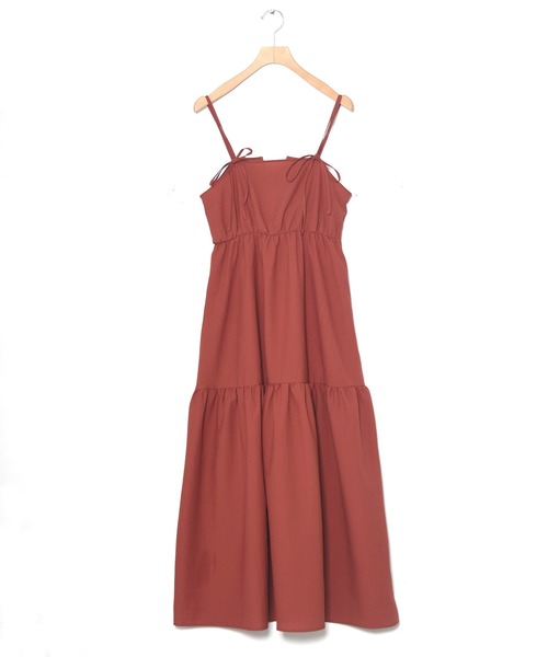 w closet(ダブルクローゼット)の「【2WAY】リボンキャミワンピース(ワンピース・レディース・ブラック/ワインレッド/レッド系その他・FREE)」の21枚目の写真