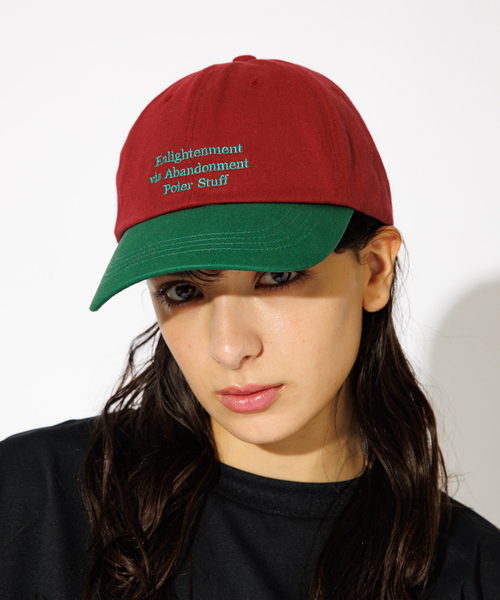 ABAHOUSE(アバハウス)の「【POLeR/ポーラー】2TONE COTTON TWILL EMB/2トーンツイルキャップ(キャップ・メンズ・ブラック/アイボリー/エンジ・フリー)」の3枚目の写真