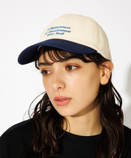 ABAHOUSE(アバハウス)の「【POLeR/ポーラー】2TONE COTTON TWILL EMB/2トーンツイルキャップ(キャップ・メンズ・ブラック/アイボリー/エンジ・フリー)」の2枚目の写真