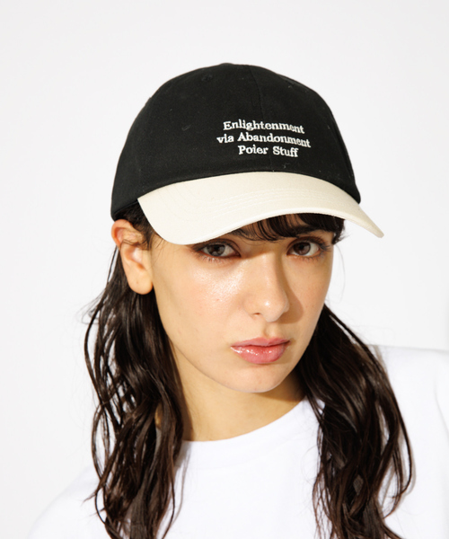 ABAHOUSE(アバハウス)の「【POLeR/ポーラー】2TONE COTTON TWILL EMB/2トーンツイルキャップ(キャップ・メンズ・ブラック/アイボリー/エンジ・フリー)」の1枚目の写真