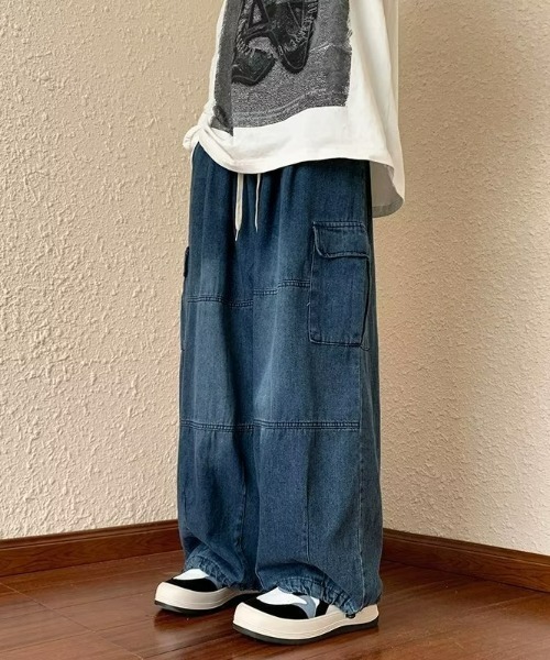 REBALANCE（リバランス）の「メンズデニムカーゴパンツ（カーゴパンツ・メンズ・B/A・X-LARGE/LARGE/MEDIUM）」の5枚目の写真