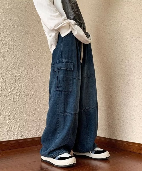 REBALANCE（リバランス）の「メンズデニムカーゴパンツ（カーゴパンツ・メンズ・B/A・X-LARGE/LARGE/MEDIUM）」の8枚目の写真