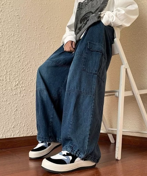 REBALANCE（リバランス）の「メンズデニムカーゴパンツ（カーゴパンツ・メンズ・B/A・X-LARGE/LARGE/MEDIUM）」の9枚目の写真
