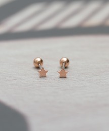 【Peony/ピオニー】/サージカルステンレス シンプルスターピアス
