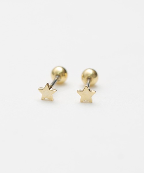 Peony（ピオニー）の「【Peony/ピオニー】/サージカルステンレス　シンプルスターピアス（ピアス（両耳用）・レディース・シルバー/ゴールド/ピンクゴールド・FREE）」の5枚目の写真