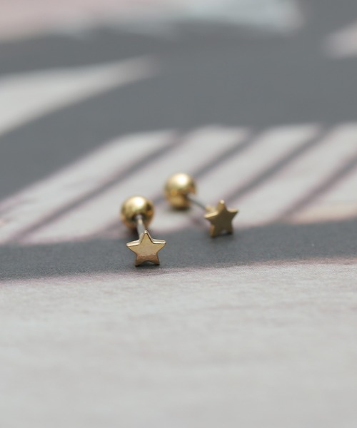 Peony（ピオニー）の「【Peony/ピオニー】/サージカルステンレス　シンプルスターピアス（ピアス（両耳用）・レディース・シルバー/ゴールド/ピンクゴールド・FREE）」の7枚目の写真
