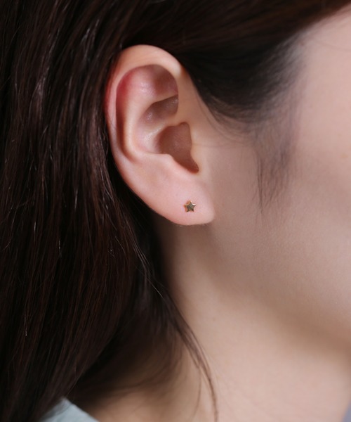 Peony（ピオニー）の「【Peony/ピオニー】/サージカルステンレス　シンプルスターピアス（ピアス（両耳用）・レディース・シルバー/ゴールド/ピンクゴールド・FREE）」の6枚目の写真