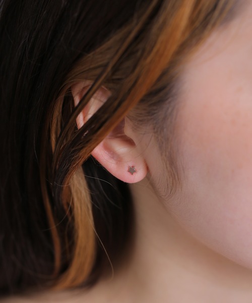 Peony（ピオニー）の「【Peony/ピオニー】/サージカルステンレス　シンプルスターピアス（ピアス（両耳用）・レディース・シルバー/ゴールド/ピンクゴールド・FREE）」の8枚目の写真