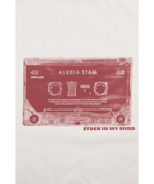 ALEXIA STAM（アリシアスタン）の「STUCK IN MY MIND Tee /STUCK IN MY MINDオーバーTee（Tシャツ/カットソー・レディース・カーキ/ホワイト・FREE）」の9枚目の写真