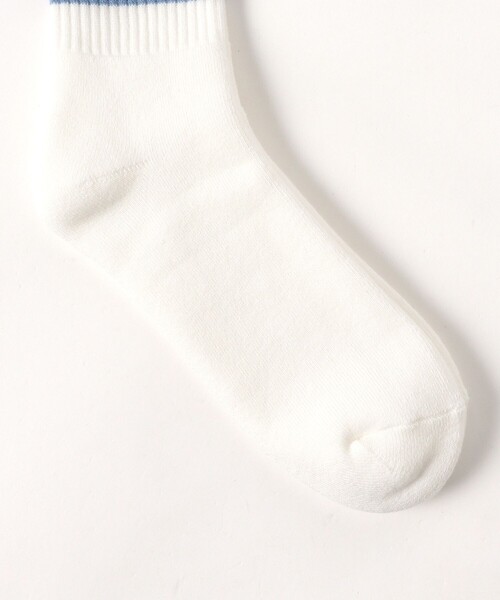 decka Quality socks（デカクオリティソックス）の「decka quality socks / 別注 ヘビーウエイト ライン ソックス（ソックス/靴下・メンズ・ブラック/サックスブルー/ブラウン/グリーン・ONE SIZE）」の6枚目の写真