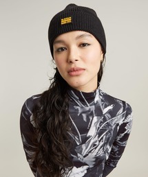 GEFFO LONG BEANIE/ワンポイントブランドロゴニット帽