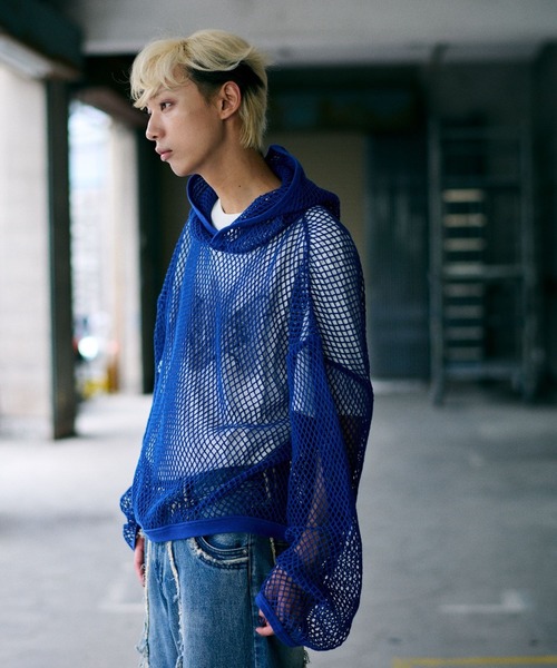 HARE（ハレ）の「【UNDERGROUND MODE】ショートメッシュパーカー(HARE