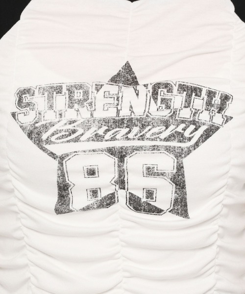 3.3 Field Trip （3.3フィールドトリップ）の「3.3 Field Trip／シャーリングプリントT（Tシャツ/カットソー・レディース・ホワイト/グレー・FREE）」の20枚目の写真