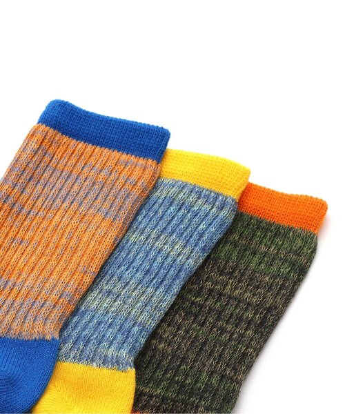 Ampersand(アンパサンド)の「ソックス3枚セット(ソックス/靴下・キッズ・キナリ/オフホワイト/ブラック・15 /18/21/24)」の10枚目の写真
