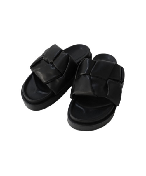 AMAIL（アマイル）の「Rough bulky sandal（サンダル・レディース・ブラック・S/M/L）」の7枚目の写真
