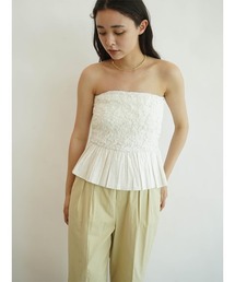 Jacquard bustier