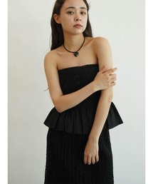 Jacquard bustier