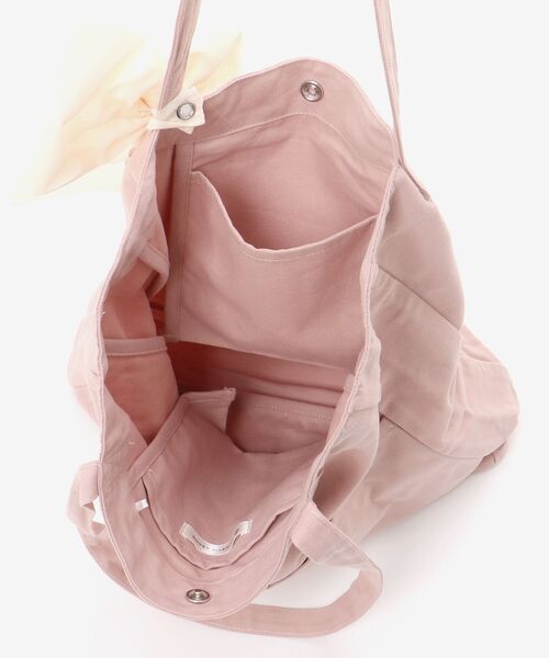 MAJESTIC LEGON（マジェスティックレゴン）の「リボンモチーフセットロゴトートバッグ（トートバッグ・レディース・ピンク/アイボリー/ブラック/ボルドー/ブルー/パープル/イエロー/オレンジ/グリーン・FREE）」の11枚目の写真