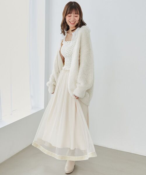 MAJESTIC LEGON(マジェスティックレゴン)の「カップ付肩リボンシャーリングキャミ(キャミソール・レディース・ピンク/ホワイト系その他2/ブルー系その他2/ピンク系その他2/ブルー/イエロー系その他/ライトピンク・MEDIUM)」の20枚目の写真