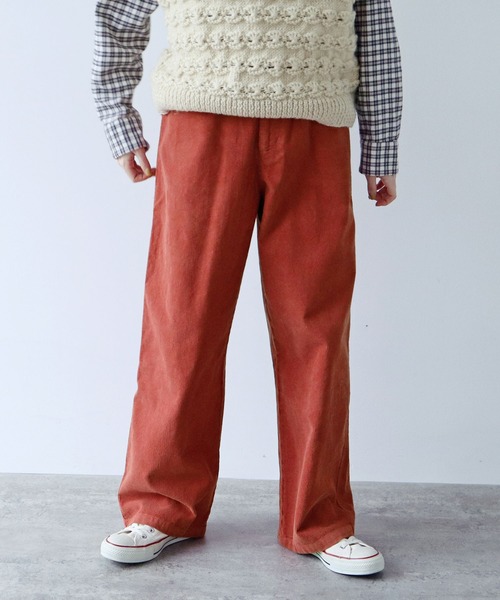 【セール】14Wコーデュロイ 製品染めストレートパンツ（その他パンツ）｜PAR ICI（パーリッシィ）