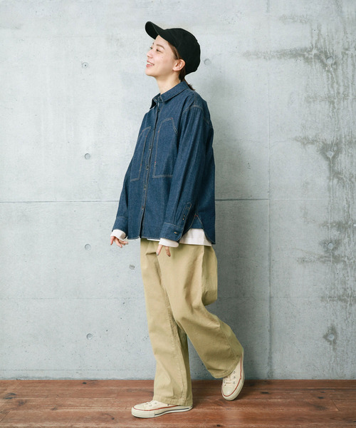 【セール】14Wコーデュロイ 製品染めストレートパンツ（その他パンツ）｜PAR ICI（パーリッシィ）