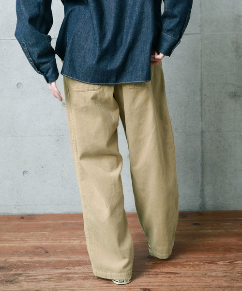【セール】14Wコーデュロイ 製品染めストレートパンツ（その他パンツ）｜PAR ICI（パーリッシィ）