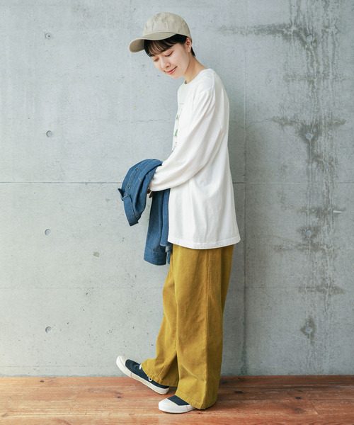 【セール】14Wコーデュロイ 製品染めストレートパンツ（その他パンツ）｜PAR ICI（パーリッシィ）