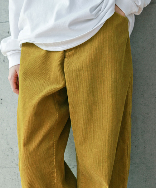 【セール】14Wコーデュロイ 製品染めストレートパンツ（その他パンツ）｜PAR ICI（パーリッシィ）