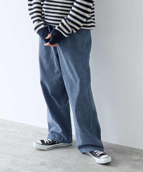 【セール】14Wコーデュロイ 製品染めストレートパンツ（その他パンツ）｜PAR ICI（パーリッシィ）