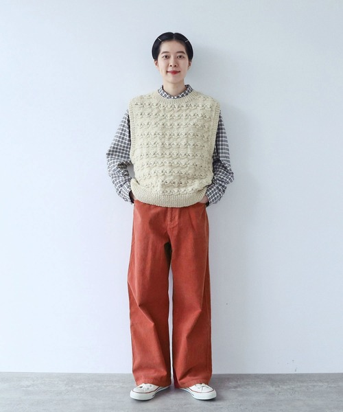 【セール】14Wコーデュロイ 製品染めストレートパンツ（その他パンツ）｜PAR ICI（パーリッシィ）