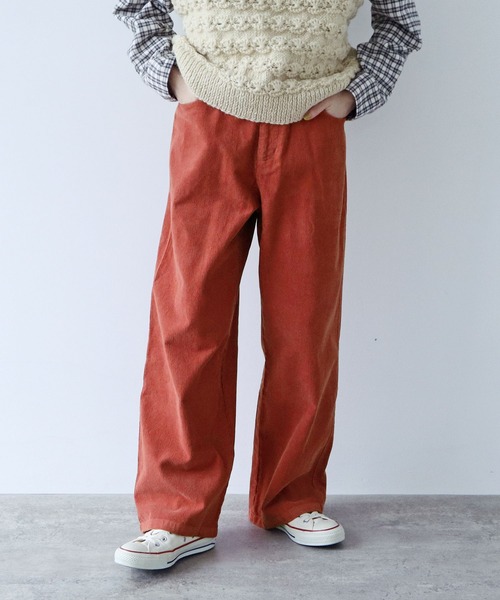 【セール】14Wコーデュロイ 製品染めストレートパンツ（その他パンツ）｜PAR ICI（パーリッシィ）