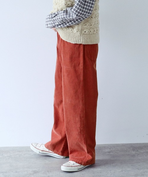 【セール】14Wコーデュロイ 製品染めストレートパンツ（その他パンツ）｜PAR ICI（パーリッシィ）