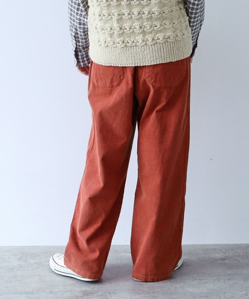 【セール】14Wコーデュロイ 製品染めストレートパンツ（その他パンツ）｜PAR ICI（パーリッシィ）