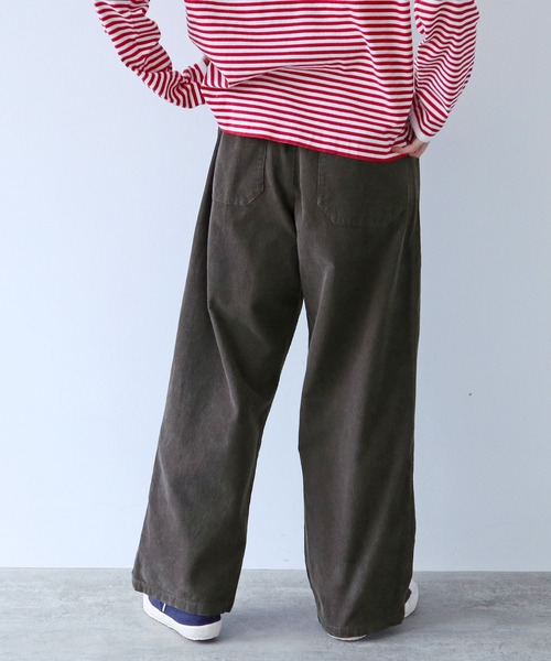 【セール】14Wコーデュロイ 製品染めストレートパンツ（その他パンツ）｜PAR ICI（パーリッシィ）