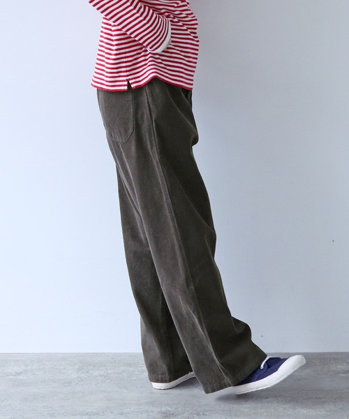 【セール】14Wコーデュロイ 製品染めストレートパンツ（その他パンツ）｜PAR ICI（パーリッシィ）