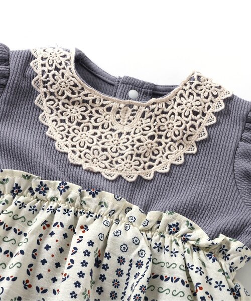 セール】【リンク】ポーリッシュクロシェ編みデザインカバーオール