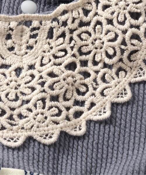 セール】【リンク】ポーリッシュクロシェ編みデザインカバーオール