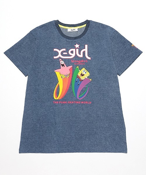 セール】【スポンジ・ボブ】半袖Tシャツワンピース（ワンピース）｜X