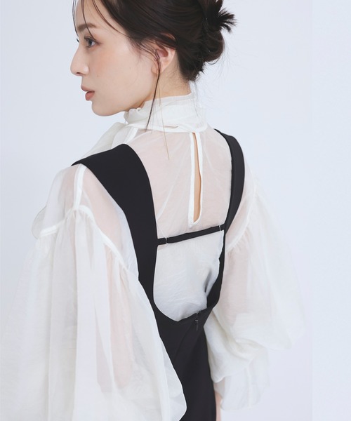 セール】シアーボウタイボリュームブラウス（シャツ/ブラウス