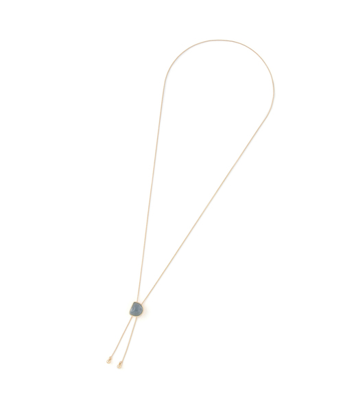 ROPE' PICNIC（ロペピクニック）の「ストーンモチーフラリエット（ネックレス・レディース・ブルー系その他4/ベージュ・FREE）」の4枚目の写真